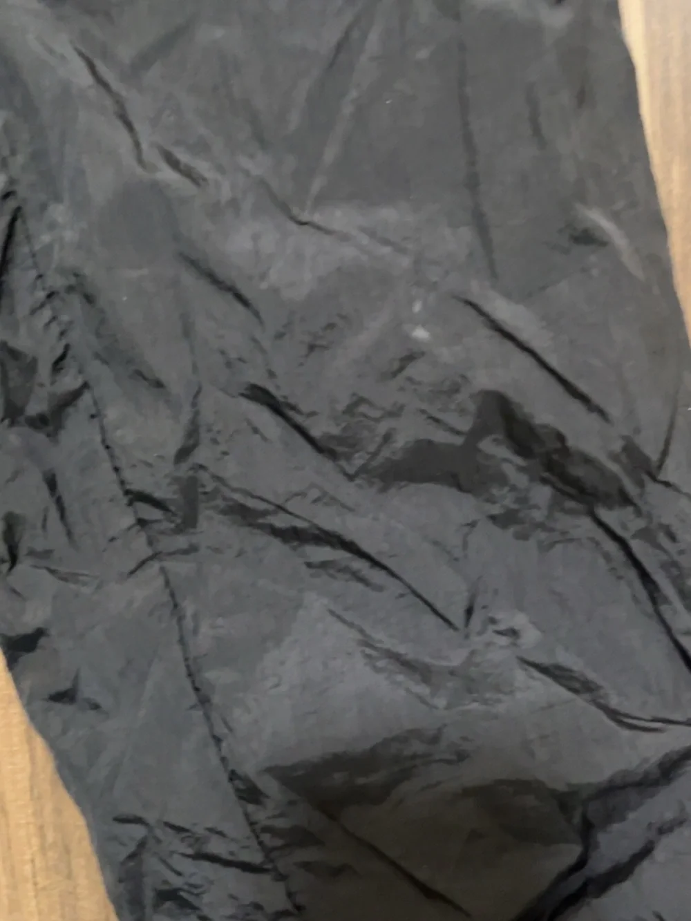 NIKE Windbreaker Jogger Cuffed Track Pants Mens Black Large